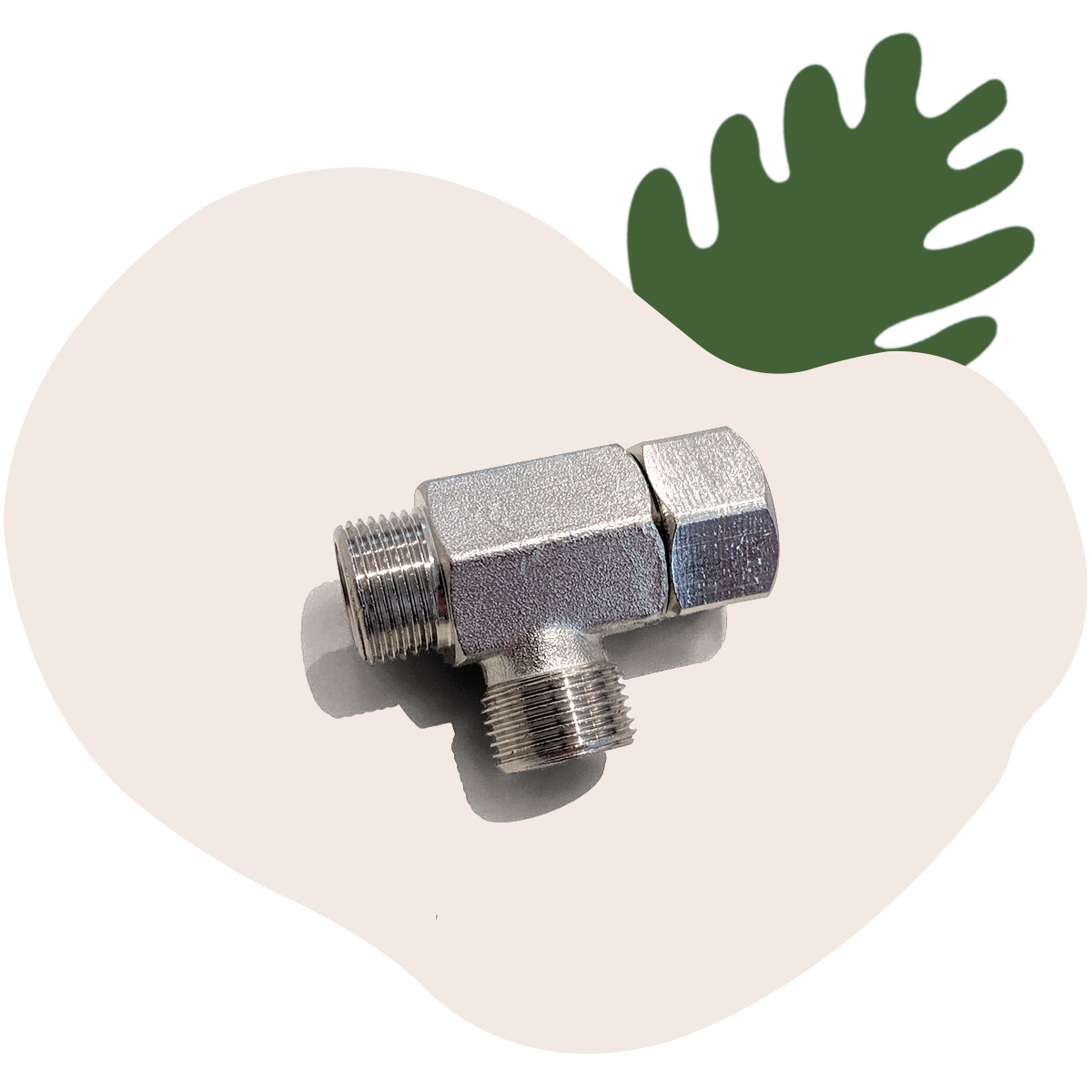Brass Mini Adapter for 3/8 Connections for Wave and Oasis - Image 2