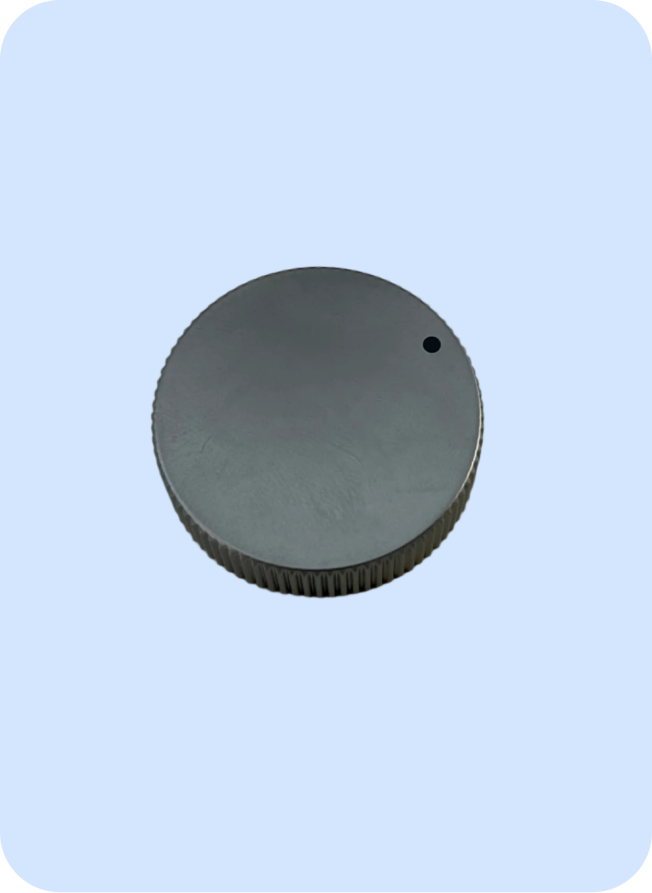 Matte Silver Pressure Knob for Fresh